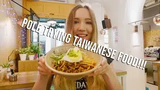 Polish girl trying real Taiwanese food!!!