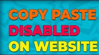 Enable Copy Paste on ANY Website | Fix Disabled Ctrl Key (2024)|QZKCODE|    Tecnology