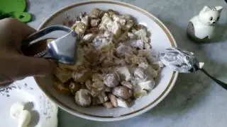Салат с Грибами и Фасолью