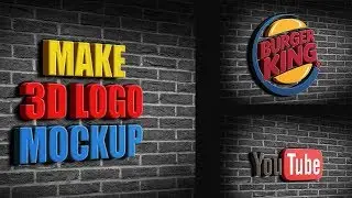 Self Made 3D Logo Mockup in Photoshop