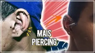 FIZ PIERCING NO CONCH// doí muito? Perfuração e cuidados