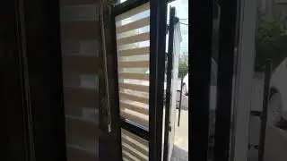 Рулонные шторы Зебра на входные двери. Какие жалюзи установить на двери. Жалюзи на двери Краснодар