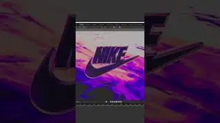New Blender tutorial. Holographic space chrome 3D Nike logo animation for beginner. By Artinvader