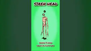 Siren Head footage on the green screen. Video Animation Siren Head.