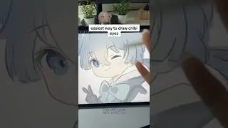 how to draw chibi eyes EASY 