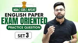 (Set-3) NDA, CDS, AFCAT Exam 2023 | English Practice Questions | English Grammar | Tarun Grover