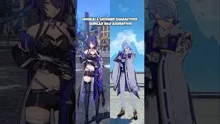 Honkai & Genshin characters similar idle animation 