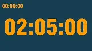 2 hour 5 minute timer (with end alarm, time elapsed and progress bar)