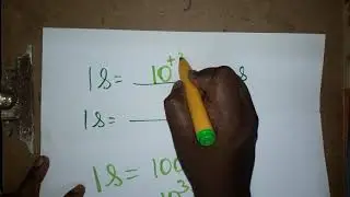 second to millisecond, second to microsecond, second nanosecond
