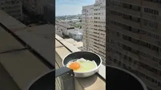 Такая жара, что жарят яичницу. В Краснодаре плюс 40 градусов. #shorts