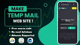 How To Make Tempmail Web Site | Adsense Approval Chance Hight Web Site Theme