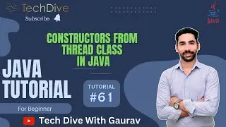 Constructors form Thread class in java | MultiThreading in Java | Tutorial #61
