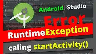 AndroidRuntimeException: calling startActivity from outside of an Activity | Android Studio Error