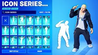 ALL FORTNITE ICON SERIES & NEW TIKTOK EMOTES! #10