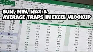 How to use VLOOKUP with SUM in excel | How to use VLOOKUP with AVERAGE in excel