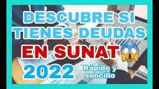 COMO SABER SI TENGO DEUDA EN SUNAT / PERU 2022