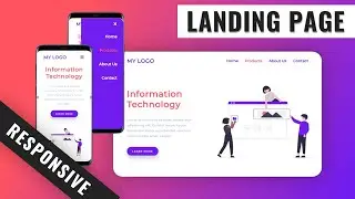 RESPONSIVE landing page  [HTML | CSS | JAVASCRIPT]