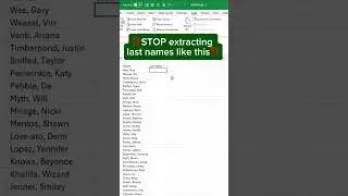 Automate Last Name Extraction in Excel in 2024! 🚀