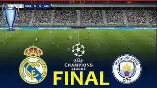 REAL MADRID vs MANCHESTER CITY | Final - UEFA Champions League | Full Match All Goals | Pes Gameplay