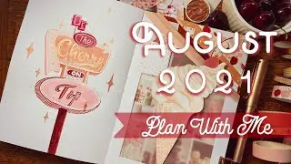 PLAN WITH ME | August 2021 - Illustrated Bullet Journal - Cherry