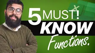 MUST KNOW Excel functions to SAVE LOADS of TIME!