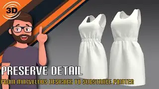 Bake Marvelous Designer Mesh  in Substance Painter