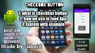v#12|| check box button||Android studio|| Absolute beginners|| Hindi/Urdu