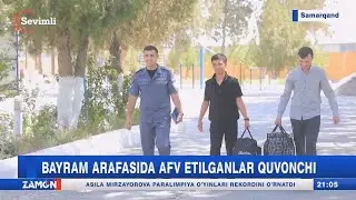 Bayram arafasida afv etilganlar quvonchi