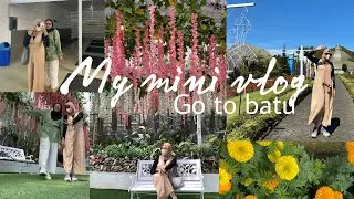My mini vlog🩵 trip to batu, flora wisata santerra de laponte🌸🌼🌻 #adayinmylife #myfirstvlog #vlog