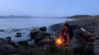 Solo Camping Adventure on a secret island near Stavanger Norway
