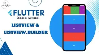 Flutter : How to create horizontal ListView | Flutter ListView | ListView & ListView.Builder