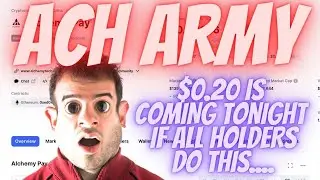 JESUS! Alchemy Pay ONLY $0.05 AWAY From 20c TODAY! UPDATED Ach Price Prediction!