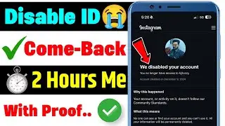 Instagram we disabled your account problem 2025 | We disabled your account instagram