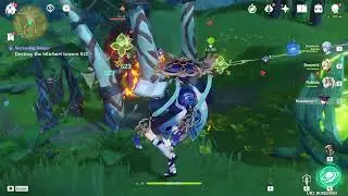 Wanderer Elemental Burst without Cutscene | Genshin Impact