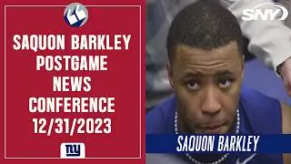 Saquon Barkley talks 'missed opportunity' in Giants loss to Rams | SNY