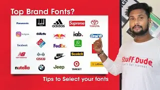 Top Brand Logo's Font | Where to download font for free & How to customize your font? | Stuff Dude