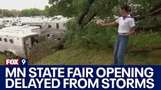 Storm damage delays Minnesota State Fair from opening