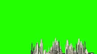 Green Screen hill town city 👍
