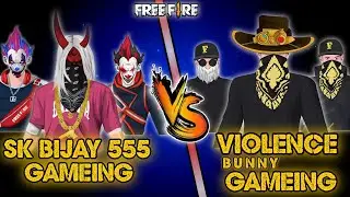 SK BIJAY 555 FF Live Stream   SK BIJAY 555   SQUAD    VS   VIOLENCE BUNNY  SQUAD