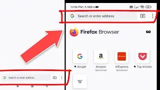 how to move toolbar to top on Firefox / how to move search bar to top on Firefox