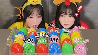 Mystery Egg Capsule Mukbang 미스터리 에그 캡슐 먹방 KIMPRO