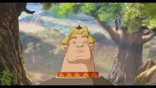 Алёша хотел ударить Илью и Добрыню, но потерпел неудачу!