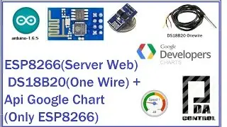 ESP8266(Server Web) + DS18B20(One Wire) + Api Google Chart (Only ESP8266) : PDA_Control
