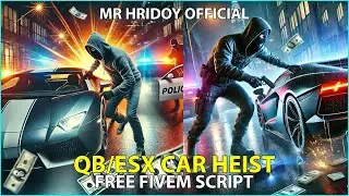 [QBCore/ESX] Vehicle Heist Script 🚗 | Free FiveM Script | 2025 Installation Tutorial