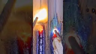 Вертикальный шов c отрывом  Ama ak23 vs Esab ok46