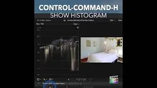 Final Cut Pro Shortcut | Control-Command-H | Show Histogram