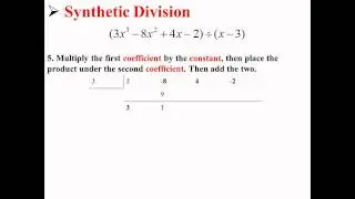 Synthetic Division