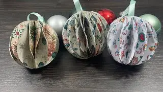 🎄🎅🏻2 ways DIY Honeycomb Ball Ornament  | Paper Craft Christmas Ideas