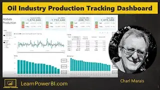 Power BI Dashboard: Oil Industry Production Tracking​ 📊 by Charl Marais