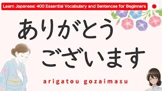 Learn Japanese: 400 Essential Vocabulary and Sentences for Beginners
